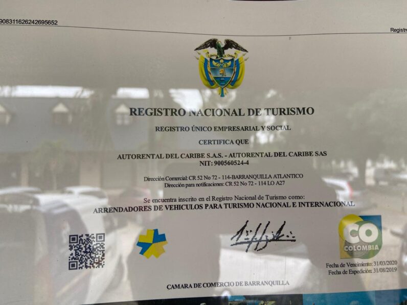 Registro de turismo autorental