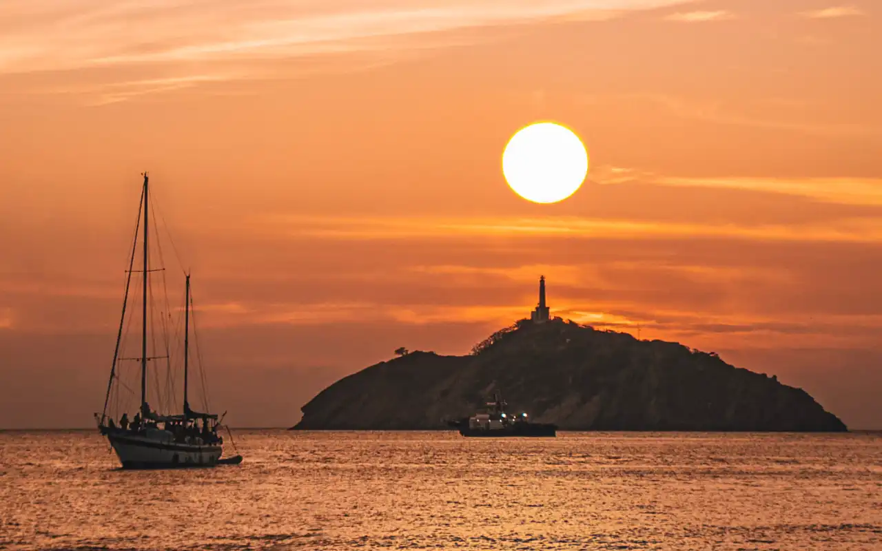 Bahía de Santa Marta al atardecer